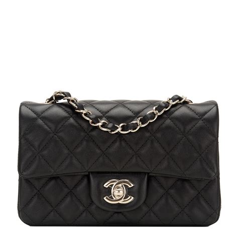 chanel mini rectangular flap|Chanel small lambskin evening bag.